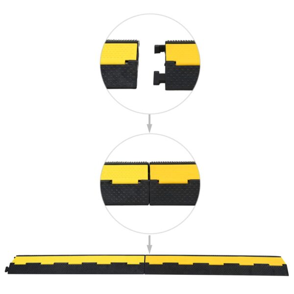 Kaablikaitse tk 2 kanaliga, kummist, 101,5 cm - Image 3