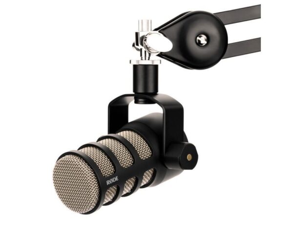 RØDE PodMic podcast mikrofon ja laua statiiv